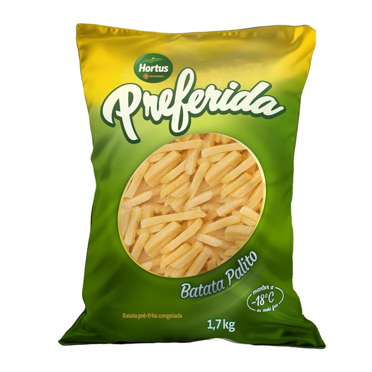Embalagem de Batata Palito pré-frita congelada Hortus Preferida, a linha de valor
