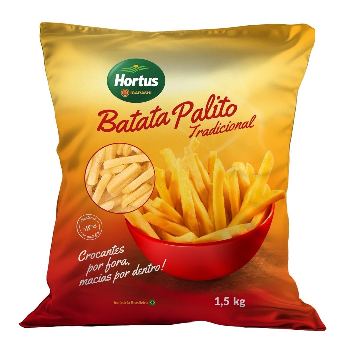 Embalagem de Batata Palito pré-frita congelada Hortus